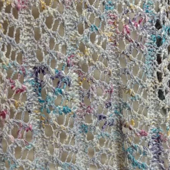 St John Sport Multi Color Delicate Knit Keyhole Sweater - Picture 9 of 10